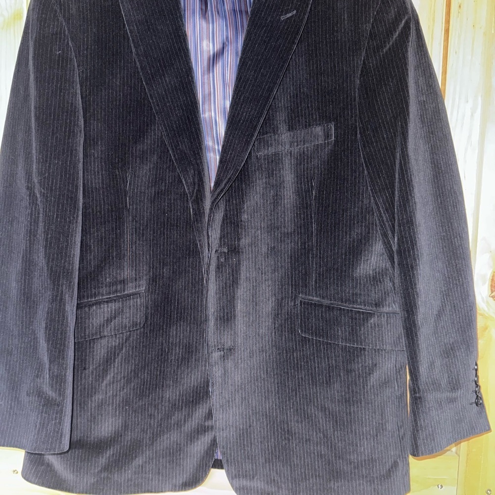 Madison Black Pinstripe Men's Blazer